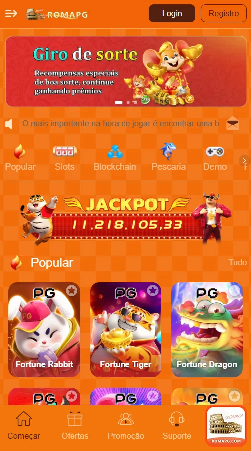 Jogadores animados em cassino online da RomaPG